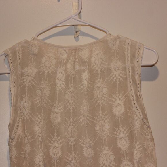 Rebecca Taylor White boho Crop top Women 2 - Picture 4 of 8